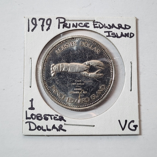 1979 Prince Edward Island 1 Lobster Dollar Greater Summerside Chamber of Commerce VG 