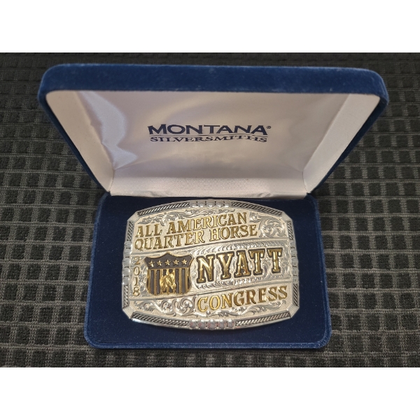Montana Silversmiths All American Quarter Horse Congress Belt Buckle
