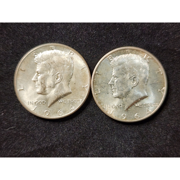 $1.00 Face Value in 90% Silver 1964 Kennedy Half Dollars