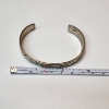 Image 5 : Southwestern-Style Sterling Silver Cuff Bracelet with Turquoise Inlay - Total Weight: 23.9g