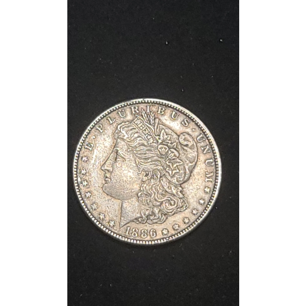 1886 United States 90% Silver Morgan Dollar - Nice Toning