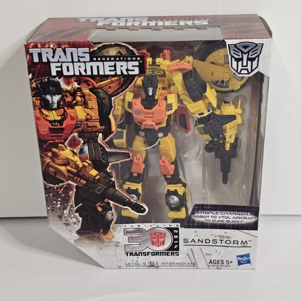 Transformers Generations Thrilling 30 Voyager Class Sandstorm Action Figure