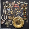 Image 1 : Asstd Fashion Jewelry Including Necklaces, Earrings, Pins Ft. Gold & Silver Plated Items