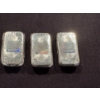 Image 2 : 3 - One Troy Ounce .9999 Fine Silver Germania Bars - Premium Bars Sealed In Plastic