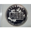 Image 4 : IGC MS-70 China Chen Baocai Yellow & Blue Butterfly .999 Silver Clad Coin 
