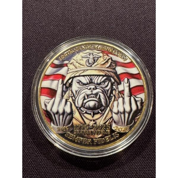 United States Marine Corps 250th Year Anniversary Challenge Coin - Mint Condition - Limited Edition	