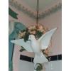 Image 1 : Large Porcelain Hanging Dove As Shown - From Bathroom Setting - Excellent Condition