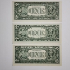 Image 4 : Three Consecutive Serial Number Uncirculated 2001 United States $1 Federal Reserve Notes 