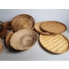 Image 3 : Lot of Assorted Woven Baskets and Trays