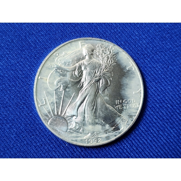 1992 American Silver Eagle - 1 oz .999 Fine Silver Coin