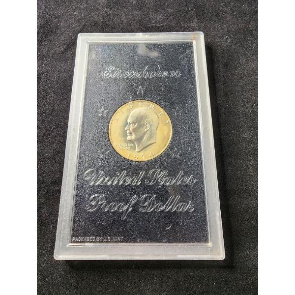 1974-S United States Silver Proof Dollar in Acrylic Case