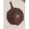 Image 2 : Very Rare Pre Civil War Antique Metal Pocket Flask - Some Deterioration (Holes) See Pics