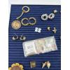 Image 5 : Tons of Costume Jewelry - Pins (mostly no backs) - Keychains - Earrings (some with no matches) 