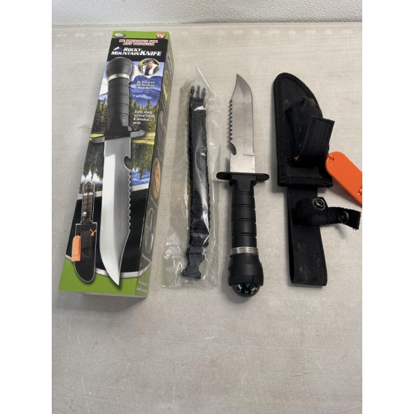 Rocky Mountain Knife Measures 12" Long - Brand New In The Box