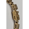 Image 4 : Lovely Gold Plated Sterling Silver 8" Tennis Bracelet With Smokey Quartz - Weight: 15.2g
