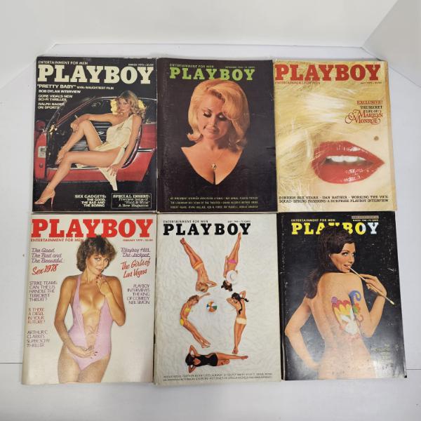 Vintage 1960s And 1970s Playboy Entertainment For Men Magazine Lot