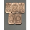 Image 2 : Five Buffalo 1 AVDP oz .999 Fine Copper Bars
