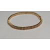 Image 3 : 14K Gold 7.5" Tennis Bracelet With Diamonds - Weight: 14.5g