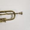 Image 4 : Vintage Raw Brass B-Flat Piston-Valve Trumpet with Silver-Rimmed Bell with Storage Case