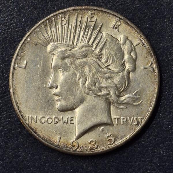 1935 S Uncirculated Peace Silver Dollar
