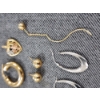 Image 3 : 14K Gold Earring Assortment Ft. Three Sets, A Loose Earring & A Pendant ~ Total Weight 5 Grams