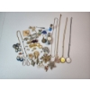 Image 1 : Assorted Costume Jewelry: Pins, Necklaces, Watch, Earrings, Vintage Perfume Bottle