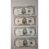 Image 1 : (4) Assorted Series United States $5 Silver Certificates - Face Value: $20.00