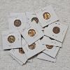 Image 1 : Assortment of BU Proof-Like, Wheat, and Copper Pennies in Protective Casings FV: $.42