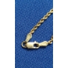 Image 7 : 10K Yellow Gold 20" Twisted Rope Necklace - Weight: 2.3g