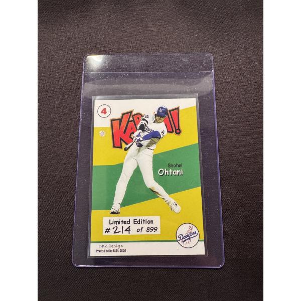 Shohei Ohtani Los Angeles Dodgers Kaboom Baseball Card - Mint - Low Production - 214/899