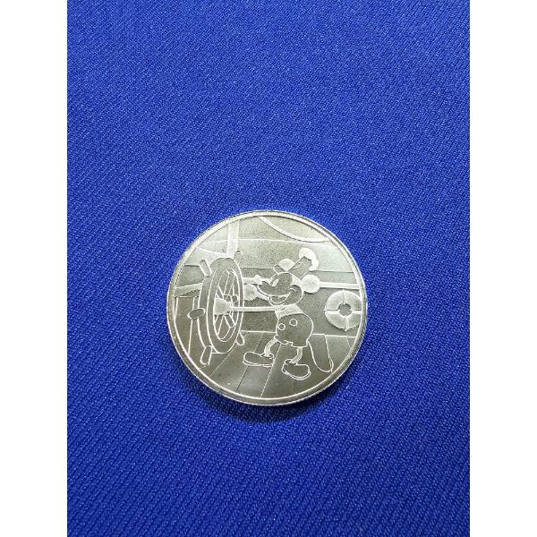 1928 Mickey Mouse Disney "Steamboat Willie" 1 oz .999 Fine Silver Round - Mint Condition