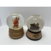 Image 2 : Two Music Snow Globes, Santa Rotates