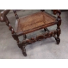 Image 3 : Important Antique Intricately Worked Tall Cane Seat & Backed Wooden Arm Chair 1st of 2 Offered 