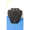 Image 1 : 10K Gold 19" Necklace With 10K Gold Infinity Shaped Amethyst Pendant & Matching Earrings-Weight 5.6g