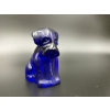 Image 1 : Degenhart Dogs - Cobalt Blue - Adorable Glass Dog Figurine - ~2.5 inches 
