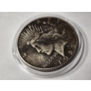 Image 3 : UNITED STATES 1923-S SILVER PEACE DOLLAR WITH UNIQUE BLACK TONING ~ Minted at the San Francisco Mint