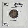 Image 1 : 1912 Barber 90% Silver Dime FV: $.10