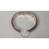 Image 3 : Mexico Sterling Silver Hinged Cuff Bracelet - Weight: 44.9g