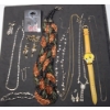 Image 1 : Lot Of Assorted Costume Jewelry & Watch