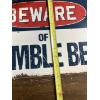 Image 6 : 6 Tin Signs - 1 is 10x14 & the rest 9x12 - Beware of Ostrich - Donkey - Bumble Bee - Pygmy Goat 