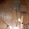 Image 3 : Vintage 50s Kitchen Ware - 7 Pc Group Utensils 7 Tools As Shown