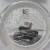 Image 2 : CAC MS70 2025-P Lunar Series Year of the Snake Australia $1 1 oz .9999 Fine Silver 