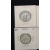 Image 2 : Assorted Years/Mint Marks 90% Silver Standing Liberty & Washington Quarters - Face Value: $1.50
