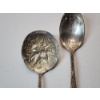 Image 2 : S. Kirk & Son, Steiff "Rose" Pattern Sterling Silver Decorative & Serving Spoons TW: 70.1g 