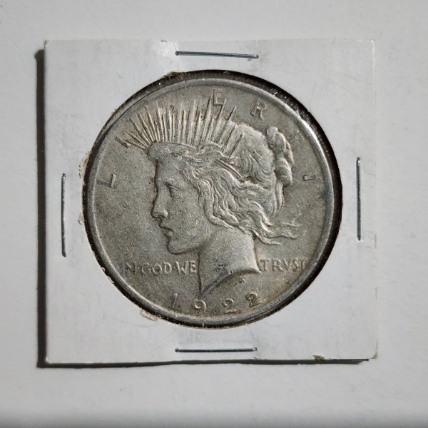 90% Silver United States 1922 Peace Dollar ~ Silver Dollar Minted in Philadelphia
