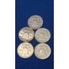 Image 2 : 1950's & 1960's Franklin Silver Half Dollars - Face Value: $2.50