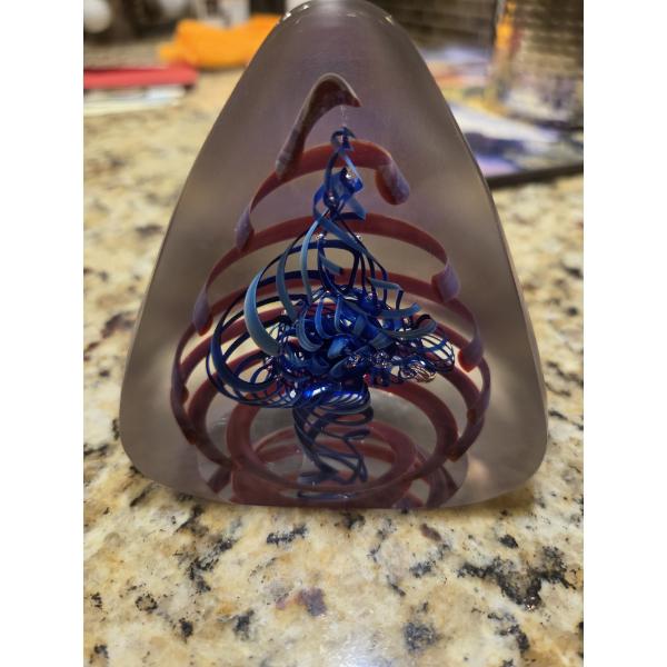 Signed Art Deco One Of A Kind Paperweight