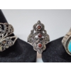 Image 3 : 5 Gorgeous Sterling Silver Rings - Total Weight: 37.5g