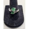 Image 1 : 10k Gold Ring with Green Stones - Size 7 ~ Weight 3g