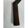 Image 4 : Vintage Scythe farm tool with steel blade and natural wood handle - 16 inches 